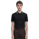 Anthony Jackson Premium Erkek Triko Polo Tişört, Alberto (Siyah, M)