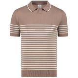 Anthony Jackson Premium Erkek Triko Polo Tişört Emiliano (Açık Kahve, M)