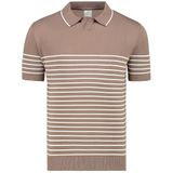 Anthony Jackson Premium Erkek Triko Polo Tişört Emiliano (Açık Kahve, S)