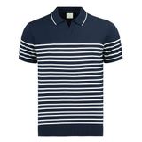 Anthony Jackson Premium Erkek Triko Polo Tişört Emiliano (Lacivert, XL)