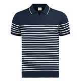 Anthony Jackson Premium Erkek Triko Polo Tişört Emiliano (Lacivert, XXL)