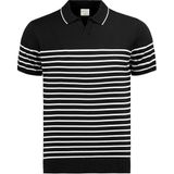 Anthony Jackson Premium Erkek Triko Polo Tişört Emiliano - Siyah - 2XL