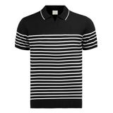 Anthony Jackson Premium Erkek Triko Polo Tişört Emiliano (Siyah, M)