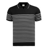 Anthony Jackson Premium Erkek Triko Polo Tişört Emiliano (Siyah, S)