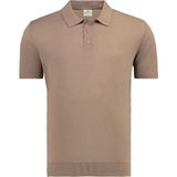 Anthony Jackson Premium Erkek Triko Polo Yaka T-Shirt Giovanni - Açık Kahverengi