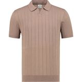 Anthony Jackson Premium Erkek Triko Polo Yaka T-Shirt Ravello - Açık Kahverengi - XL