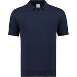 Anthony Jackson Premium Erkek Triko Polo Yaka T-Shirt Ravello - Lacivert - 2XL