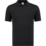 Anthony Jackson Premium Erkek Triko Polo Yaka T-Shirt Ravello - Siyah - XL
