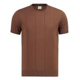 Anthony Jackson Premium Erkek Triko Tişört Vittorio (Kahverengi, XXL)