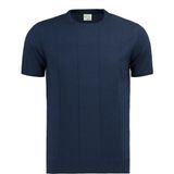 Anthony Jackson Premium Erkek Triko Tişört Vittorio Kısa Kol Nefes Alan Organik Kumaş ile Şık Tasarım - XL - Lacivert