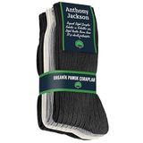 Anthony Jackson%100 Doğal Pamuktan Üretilmiş 4'lü Kutu Dikişsiz Ribana Örgü Bio Naturel Kadın ve Erkek Çorap NaturWalk (207 D - MIX1, 35-37)