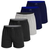 Anthony Jackson%100 Pamuk 5'li Kutu Premium Havlu Bel Erkek Boxer Valerio (AJ-351 E, M)