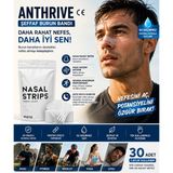Anthrive Ce Onaylı Ekstra Güçlü Su Geçirmez Şeffaf Burun Bandı – Spor, Uyku ve Günlük Kullanım Için Nefes Desteği | 30 Adet (1 Aylık Kullanım)