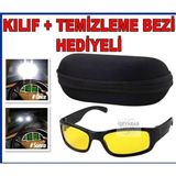 Anti Far Özel Sarı Lens Gece Görüş Gözlüğü
