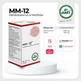 Anti MM-12 Metilkobalamin Çiğneme Tableti 30 Tablet B12 Vitamini ve Folat İçerir Yetişkinler İçin
