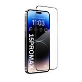 [ANTİ STATİC EKRAN KORUYUCU] For iPhone 15ProMax ile uyumlu Ekstra HD Kırılmaz Cam Tam Kaplayan Su İtici Safir Ekran Koruyucu + Uygulama Bezleri (Şeffaf, 15ProMax)