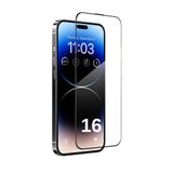 [ANTİ STATİC EKRAN KORUYUCU] For iPhone 16 ile uyumlu Ekstra HD Kırılmaz Cam Tam Kaplayan Su İtici Safir Ekran Koruyucu + Uygulama Bezleri (Şeffaf, 16)