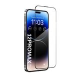 [ANTİ STATİC EKRAN KORUYUCU] For iPhone ile uyumlu Ekstra HD Kırılmaz Cam Tam Kaplayan Su İtici Safir Ekran Koruyucu + Uygulama Bezleri (Şeffaf, 12 Pro Max)