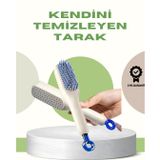 Anti-Statik Saç Tarağı – Kolay Temizlenebilir, Silikon Masaj Uçlu, Kompakt Boyut