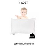 Antialerjik Bebek Yastığı, Boncuk Silikon, Pamuklu Kılıf, 200Gr