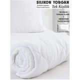 Antialerjik Silikon Tek Kişilik Yorgan Microfiber Yastık Hediyeli