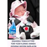 Antibakteriyel Bebek Çocuk Oyun Alanı Oyuncak Alkolsüz Hassas Yüzey Temizleyici Dezenfektan Spre
