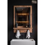 Antik Ahşap Dekoratif Ayna Raflı Askılıklı Banyo Oda Lavabo Wc Dresuar Koridor Konsol Mutfak Makyaj Aynası Dz-01