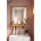 Antik Ahşap Dekoratif Ayna Raflı Askılıklı Banyo Oda Lavabo Wc Dresuar Koridor Konsol Mutfak Makyaj Aynası