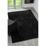 Antik Antrasit Halı Yıkanabilir Kaymaz Taban Şönil Kilim Dokuma Pamuk Taban Kilim 10105A Antrasit 120 x 350