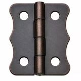 Antik Bakır 100 Adet Papatya Menteşe Düz 30X23 Mm - Dekoratif Çerçeve Fener Kutu Menteşesi