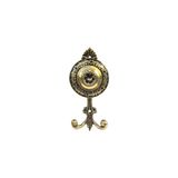 Antik Bronze Üçlü Ceket Askısı, Parlak Sarı/Siyah