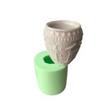 Antik Çağ Mısır Saksı Heykeli Şeklinde Silikon Kokulu Taş Ve Saksı Kalıbı 11x10x10 Cm dop13703855igo