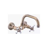 Antik Gold Duvardan Çıkışlı Batarya Vintage Model Eskitme Renk Pirinç Musluk