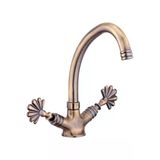 Antik Gold Lavabo Bataryası Eskitme Musluk Özel Tasarım Armatür Banyo Musluğu