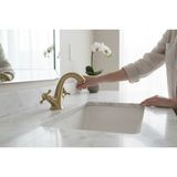 Antik Gold Vintage Lavabo Armatür Koç Tasarım Özel Seri Lavabo Bataryası Pirinç Malzeme