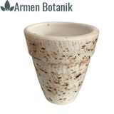 Antik Görünümlü Eskitme Toprak Saksı 17 Cm*15 Cm