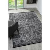 Antik Gri Halı Yıkanabilir Kaymaz Taban Şönil Kilim Dokuma Pamuk Taban Kilim 10119A Gri 120 x 350