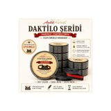 Antik Market Premium Daktilo Şeridi Kırmızı Siyah Çift Makara