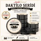 Antik Market Premium Daktilo Şeridi Siyah Çift Makaralı