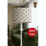 Antik Rose Lambader Başlığı Metal Kasnaklı