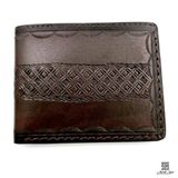 Antik-San Hakiki Kösele Erkek Cüzdanı El Yapımı Kahverengi | Hakiki Deri, El İşçiliği, Bifold Tasarım, Kabartma Desen, Dayanıklı Kösele