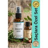 Antik Şifa %100 Saf Biberiye Suyu Ve Saf Jojoba Yağı ( Biberiye Hidrosolü Ve Jojoba Oil 100 ml 10ml)