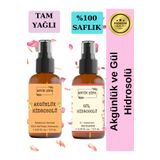 Antik Şifa Akgünlük Suyu ve Gül Suyu (100ml+100ml) - Doğal Ak günlük, Sığla ve Gül Hidrosolü