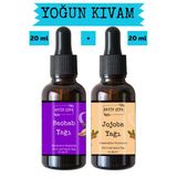 Antik Şifa Baobab Yağı ve Jojoba Yağı (20ml + 20ml) -%100 Doğal Soğuk Sıkım Yüz Yogası Yağı Seti