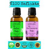 Antik Şifa Kafur Yağı Ve Lavanta Yağı (10Ml 10Ml)-%100 Saf Uçucu Yağlar