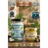 Antik Şifa Shea Yağı (40 ml) +Hindistan Cevizi yağı (100 ml) - Doğal Saf Soğuk Sıkım Yağ Seti Karite Butter