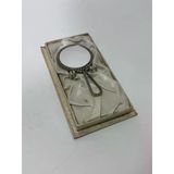 Antika İşlemeli Cep Aynası 11,5X6,5Cm