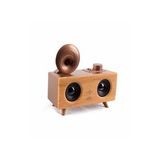 Antika Klasik Ahşap Bluetooth Hoparlör Fm Radyo Gramofon B6