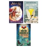 Antika Kral + Pelikanım Peli + Doktor Dinozorla Ateşe Yolculuk 3 Kitap Set - Hayır