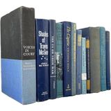 Antika Mavi 12 Renkli Kitap | Alston & Oak Gerçek Ciltli Kitaplar Ev Dekoru | Evlerin, Ofislerin, Düğünlerin veya Set Malzemelerinin Kitaplık İç Tasarımı için Toplu Dekoratif Ciltli Kapak Paketi